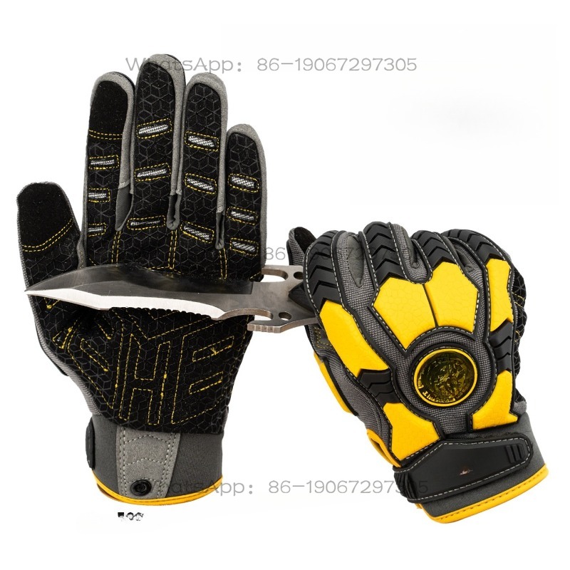 Touch Screen Gloves - ถุงมือป้องกันการบาดจากของมีคม ทนทานต่อการสึกหรอ ทำจากวัสดุพีวีซีและทีพีอาร์ รองรับการใช้งานหน้าจอสัมผัส ป้องกันการลื่น ป้องกันการบาด