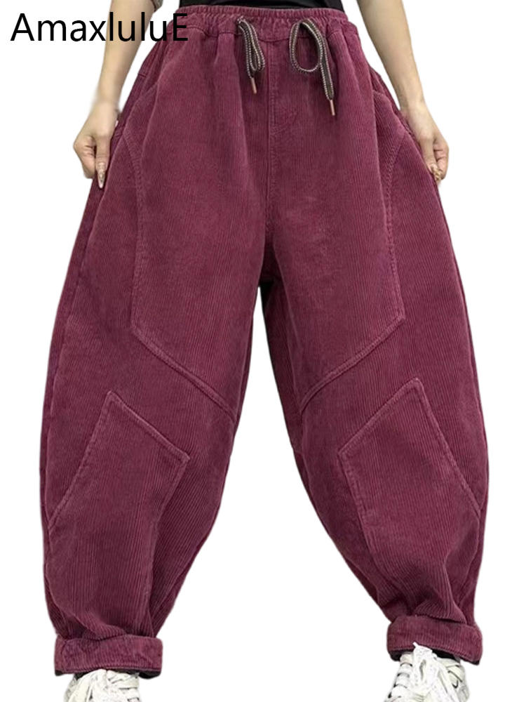 กางเกงขายาวผ้าลูกฟูกบุขนสตรี ด - Corduroy Pant Warm บทวิจารณ์และราคา