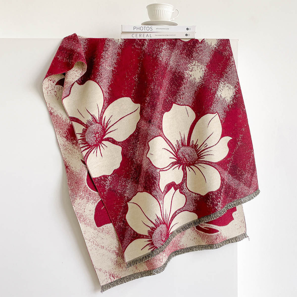 ผ้าพันคอแคชเมียร์เทียมสำหรับผู - Cashmere Pashmina Wrap บทวิจารณ์และราคา