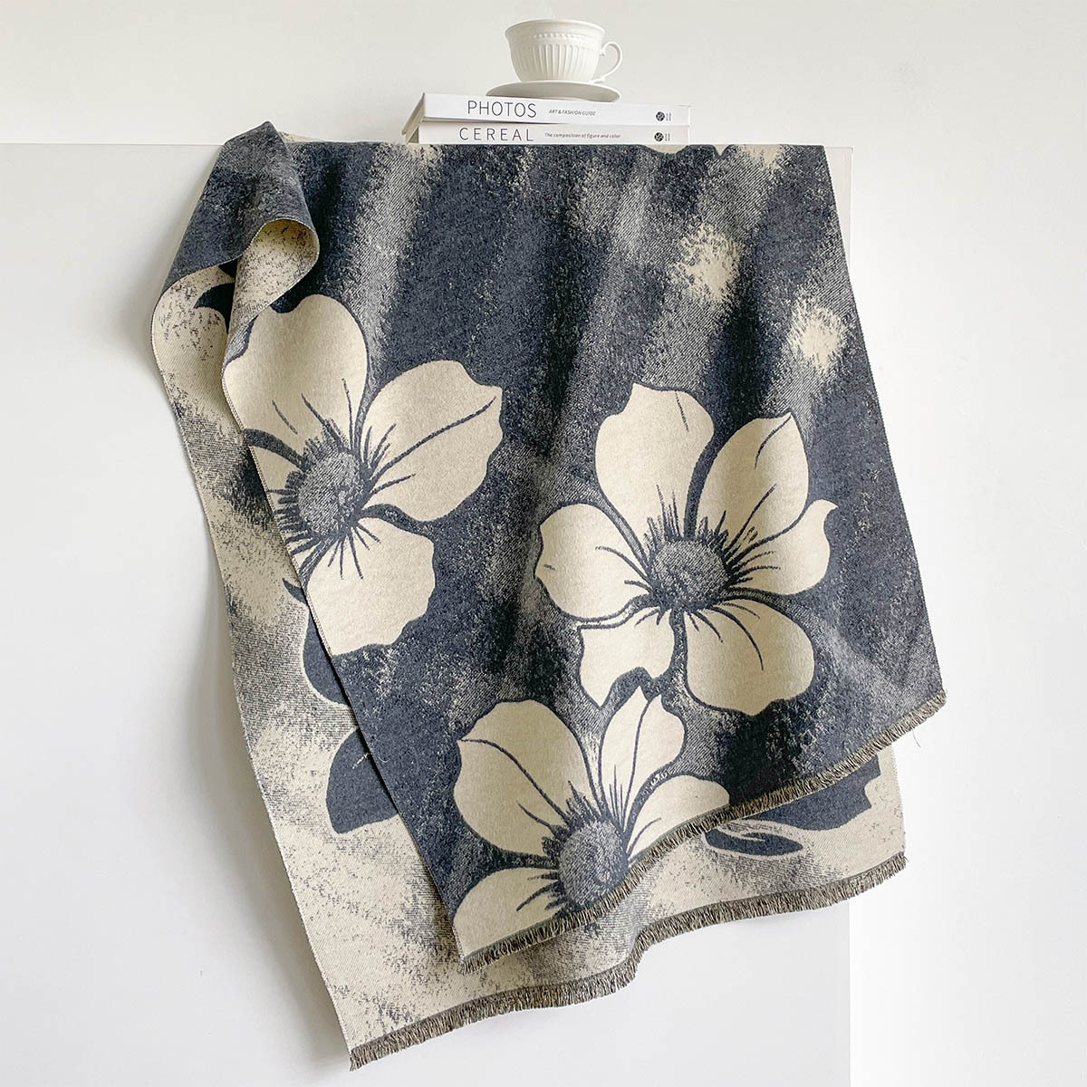 ผ้าพันคอแคชเมียร์เทียมสำหรับผู - Cashmere Pashmina Wrap บทวิจารณ์และราคา