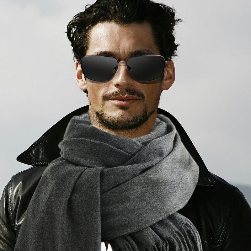 ผ้าพันคอแฟชั่นชายฤดูหนาว WARM  - Wool Scarf Men บทวิจารณ์และราคา