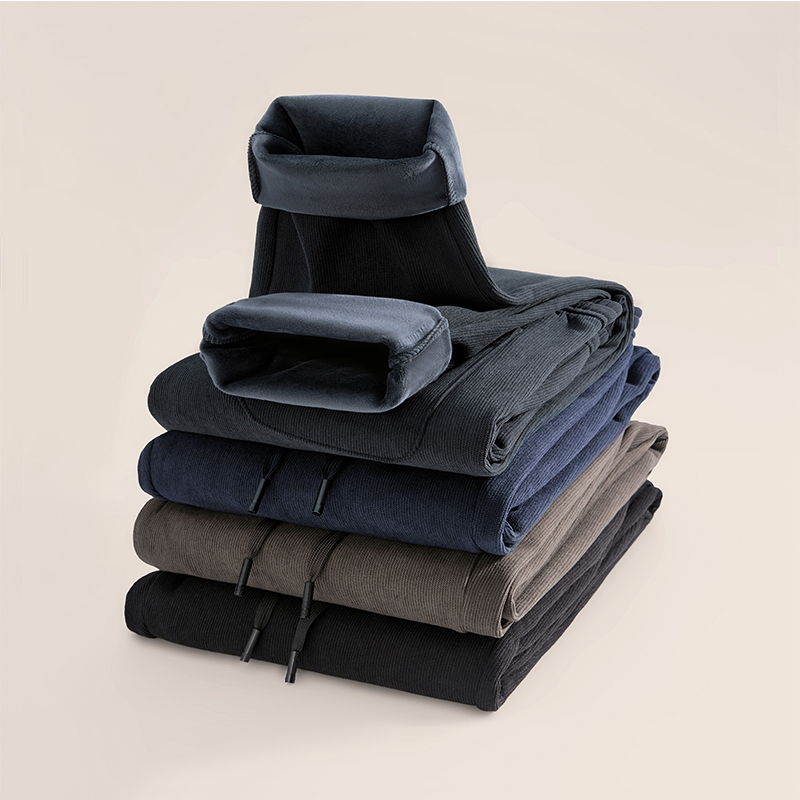 กางเกงขายาวผู้ชายผ้าลูกฟูกบุขน - Corduroy Pant Warm บทวิจารณ์และราคา