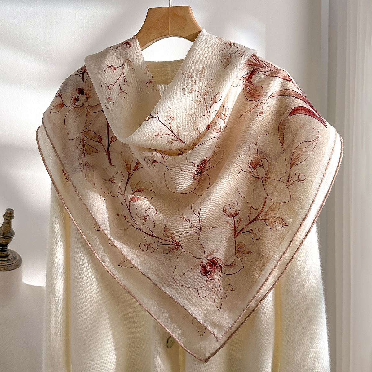 ผ้าพันคอสี่เหลี่ยมขนสัตว์แท้ 1 - Shawl Wrap Winter บทวิจารณ์และราคา