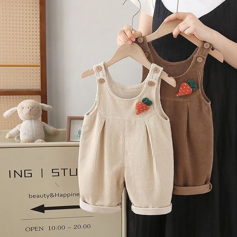 กางเกงเอี๊ยมเด็ก 1-4 ปี สำหรับ - Corduroy Pant Warm บทวิจารณ์และราคา