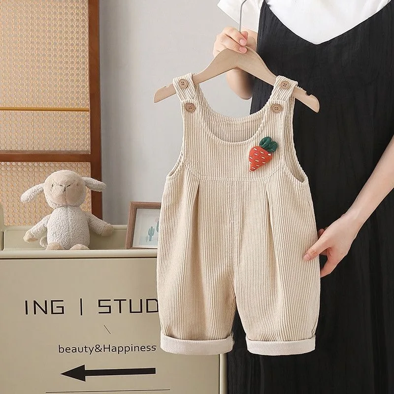 กางเกงเอี๊ยมเด็ก 1-4 ปี สำหรับ - Corduroy Pant Warm บทวิจารณ์และราคา