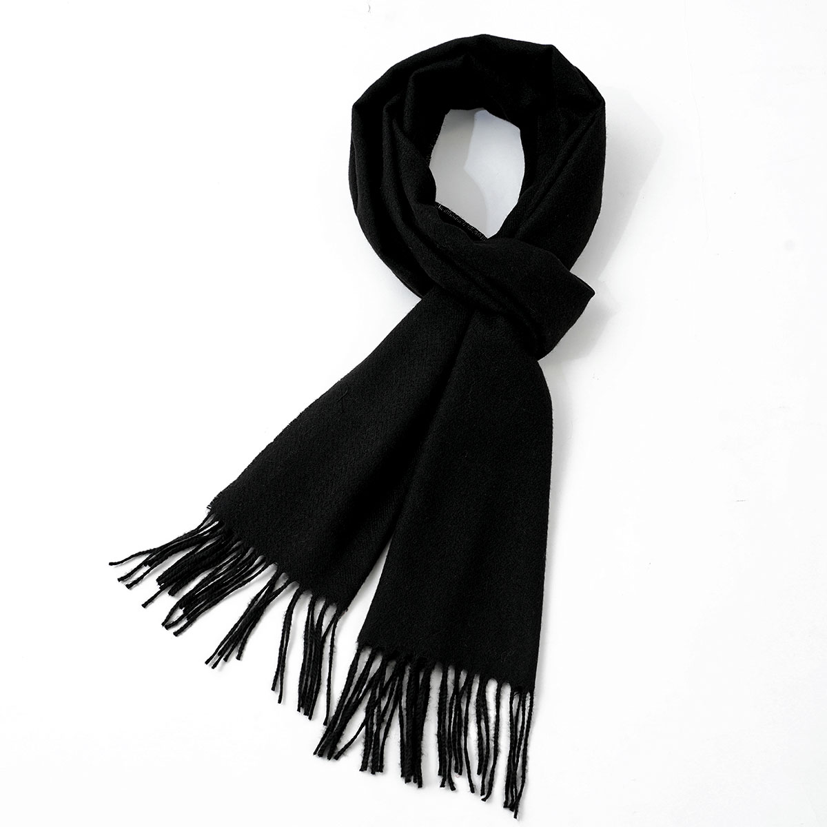 ผ้าพันคอผู้ชาย ลายเรียบ สีพื้น - Wool Scarf Men บทวิจารณ์และราคา