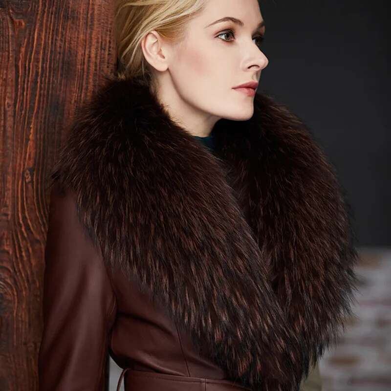 Raccoon ขนสัตว์หญิงฤดูหนาวขนสั - Shawl Wrap Winter บทวิจารณ์และราคา